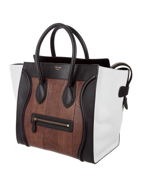 celine luggage snakeskin|the celine luggage tote.